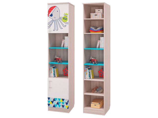 Шкаф-пенал для книг с 2-мя дверками
