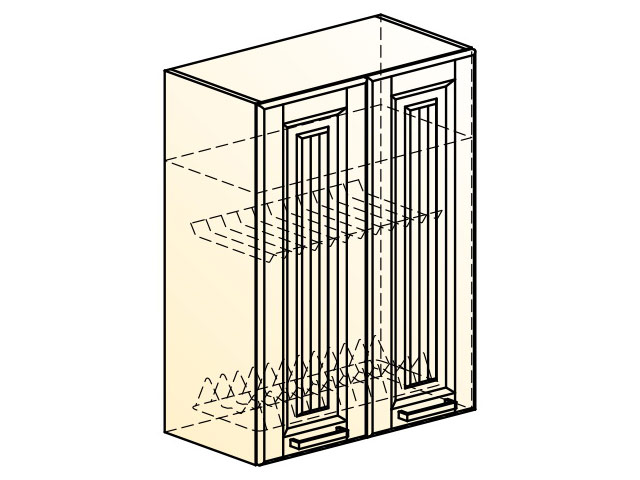 Прованс Шкаф навесной под сушку L600 H804 (2 дв. гл.)