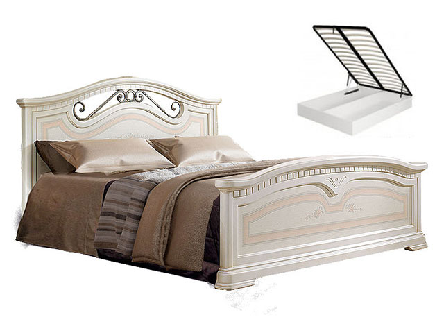 Кровать 1600 с двумя спинками с под/мех. (АНКР-3[3])  (снято)