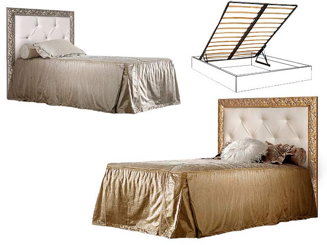 Кровать 1-но спальная (1,2 м) с мяг.эл. со стразами, с под/мех  (снято)